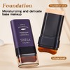 Dual-Ended Foundation Stick with Detachable Brush - 2-in-1 Foundation &