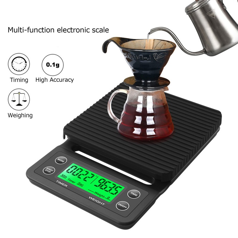 Pour Over Coffee Scale with Timer Portable Electronic Digital Kitchen