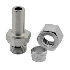 Adjustable Straight Cutting Ring Fitting 10 G 1/4 Inch, Galvanised Steel Screw Fitting