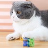 Xzhixiao 20-teiliges Katzenfederspielzeug-Set, Featured Plastikspulenfeder, Neuheit Haustier Spielzeug, Katze Farbe