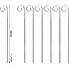 20 Pcs Silver 20cm Plant Label Hooks Markers Label Hanger
