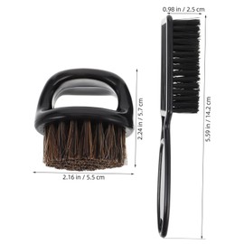 FOMIYES Bristle Hair Brush Beard Grooming Kit Styling Tool Men's Grooming Brush Set