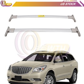 WHEE Roof Rack Set Cross Bar Luggage Cargo Carrier Silver For 2009-2016 Buick Enclave