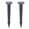 OLYMSTAR Metal Ground Stake Spike for Outdoor Landscape Spot Flood