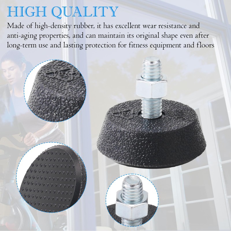 4 Pack Leveling Screw Foot Pads for Peloton Bike Replacement