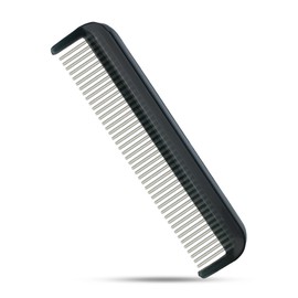 Cat Comb with Silky Smooth Rotating Teeth - Clears Mats Gently and Easily (5" Ultra Fine Teeth; 7" Dual Teeth) (Black, 5")