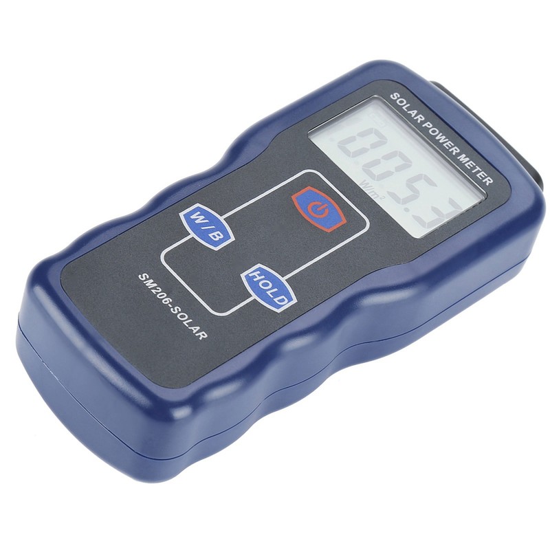 SM206 Digital Solar Power Meter Sun Light Radiation Measuring Testing