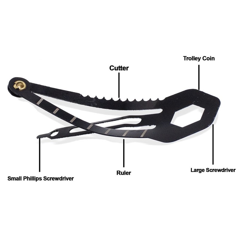 West Coast Paracord 3 Pack Multi Tool Tactical Hair Clip