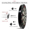 Bristle Dart Boards for Adults: Steel Tip Dart Board Set,