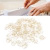 100Pcs Gold Paper Clips Cute Shape Stainless Steel Multifunction Metal