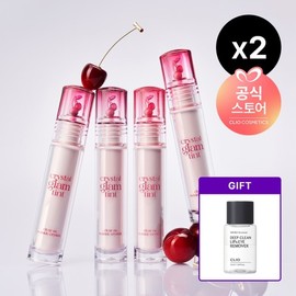 Clio CJ Exclusive Double Set Crystal Glam Tint Gift Micro Professional Deep Clean Lip Eye Remover 31ml