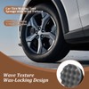 2PCS Car Tire Dressing Applicator Pads, Reusable Hex-Grip Vehicle Wheel