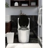 Angol Shiold Black Round Resin Toilet Seat Soft Close Quick