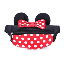 Cute Mini Mouse Fanny Pack for Little Girls Travel Crossbody Purse Small Children Kids Waist Bag Baby Toddler Girls Accessories Outfit Child Cross Body Purse Girl Waist Pack Toddler Bag
