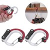 2-Piece Carabiner Hook Aluminium Carabiner Hook Outdoor Multifunctional Quick Release