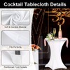 AMFUN Set of 2 Cocktail Tablecloth, Bar Table Covers, Square