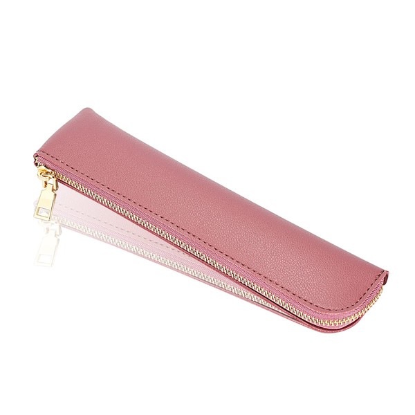 Sluxa Leather pencil case, Thin soft pen bag, Small pencil
