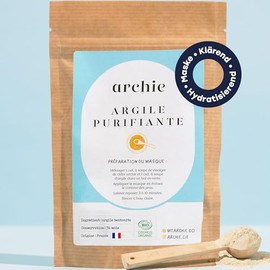 White Clay Bentonite Archie Facial Mask Blemish Cleansing Revitalizing Natural Facial Care Detox Hair Mask Acne Shine Skin