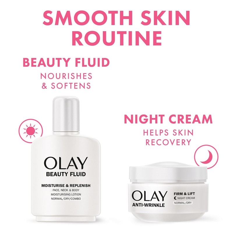 Olay Olay Beauty Fluid Moisturise & Replenish Face, Neck And