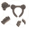 Ondder 1 Pack Bear Ears Headband Brown Bear Headband Headbands