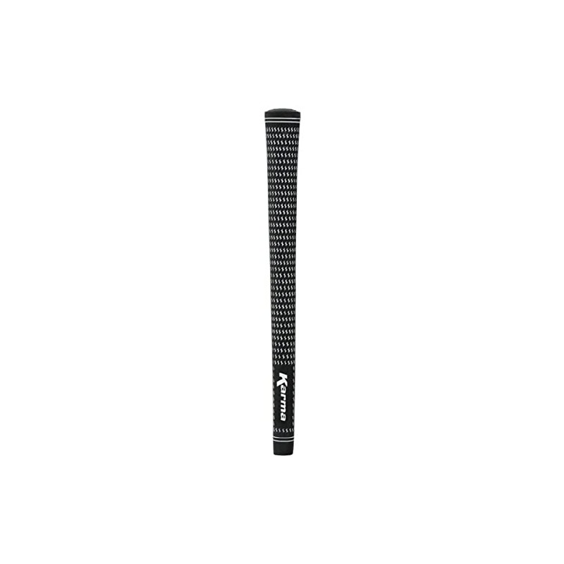 Karma Velour Jumbo Golf Grips for Men, Black/White +1/16" Oversized