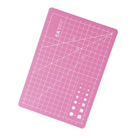 BE-TOOL Cutting Mat A5 PVC Self Healing Cutting Mat Craft Mat for Sewing Quilting Crafts (Pink)