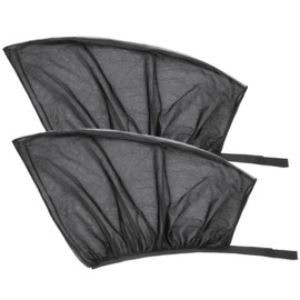 2PCS Car Window Screens Breathable Car Window Shades for Front Window Stretchable Car Sun Shade Adjustable Car Sun Shade Side Window Universal Car Window Covers