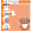 PetriStor Wooden Cheese Press for Cheese Making Supplies Diameter 11