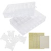 150Pcs Sewing Floss Bobbins Winding Plate Stitch Organizer Set Embroidery