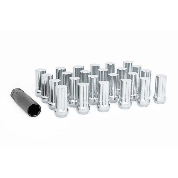 Rough Country Lug Nut Set M12x1.5 Chrome Wheel with Painted