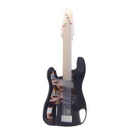 Novelty Music Instrument Claw Clip,Funny Acetate Claw Clip for Women,Bass Hair Clip,Black