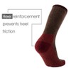 KAVANYISO Men's Merino Wool Hiking Socks Breathable Athletic Crew Thicken