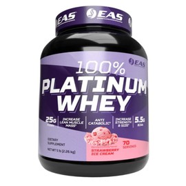 Experimental and Applied Sciences EAS Experimental and Applied Sciences 100% Platinum | 3 Ultra-Platinum Whey Proteins | Increase Size & Strength | 25g Protein, 5.5g BCAAs | 2 Pound (Chocolate Ice Cream)