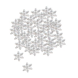 SM SunniMix Snowflake Confetti Decors Christmas Decorations Accessories Cute Holiday Decorations for Christmas Cards, Silver