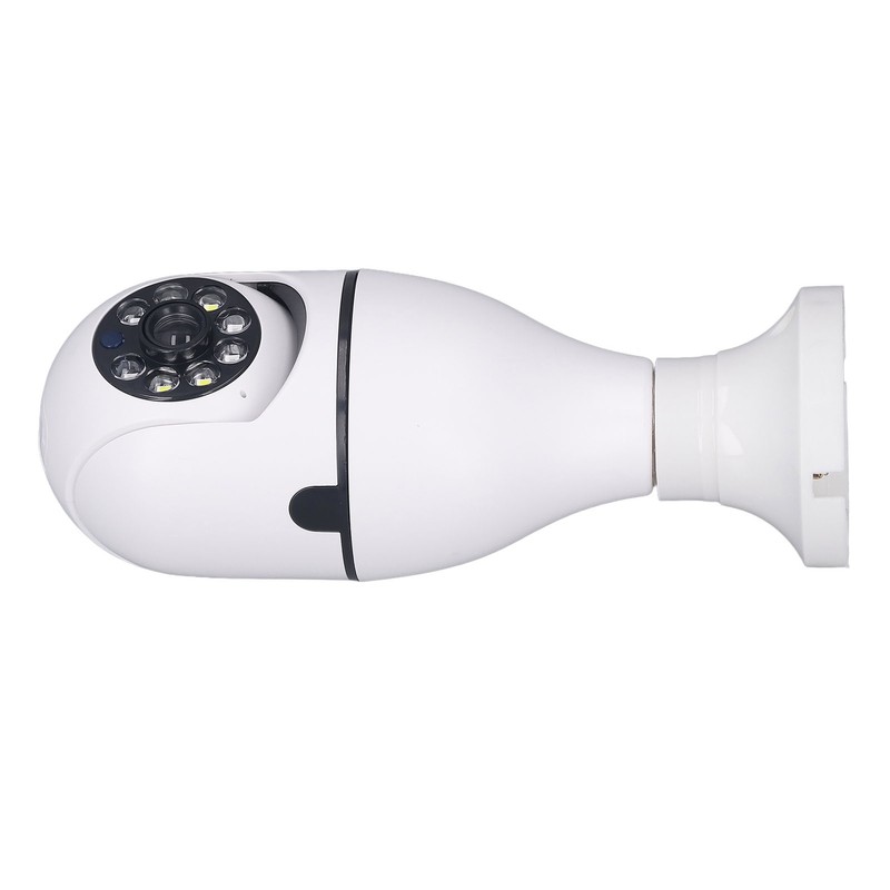 Wireless Light Bulb Camera 360 Degree Auto Tracking Recording 2