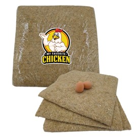My Favorite Chicken Natural Hemp Fiber Premium Laying Hen Nest Pads, Dense Thick Poultry Nesting Box Liners