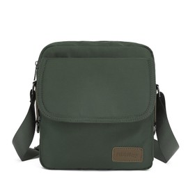 HiRiley Small Crossbody Bag for Men Nylon Messenger Shoulder Satchel Bag Women Side Over the Travel Purse Green