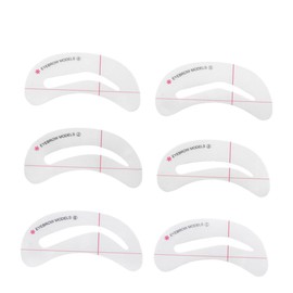 BIUDECO 6pcs Professional Eyebrow Stencils Eyebrow Shaping Templates Brow Shapes Grooming Kit