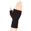 [イフミック] 手首サポーター 締め付けないサポーター 血行促進 男女兼用 1枚入り フリーサイズ14～23cm (黒)