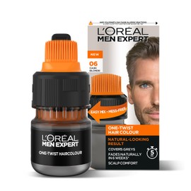 L'Oreal Paris Men Expert One Twist Hair Colour, Dark Blonde Hair Dye For Men. Mens Hair Dye For Men Dying Hair To Cover Grey Hair, Gives Quick Natural Looking Results - Shade 6 Dark Blonde