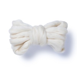 Kondoos Natural Wool roving, 2 OZ. Best Wool for Needle Felting and Wet Felting, handcrafts and DIY Spinning Projects, Wool Felting Supplies. Natural Colours, un-Dyed. (Ecru, 2 oz)