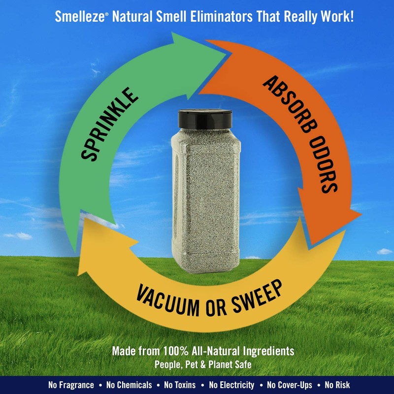 SMELLEZE Natural Formaldehyde Spill Remover & Odor Eliminator Granules: 2