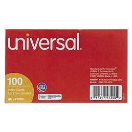UNV47200 - Universal Unruled Index Cards