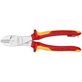 Knipex 74 06 200 T High Leverage Diagonal Cut 1000V Insulated Tethered Att