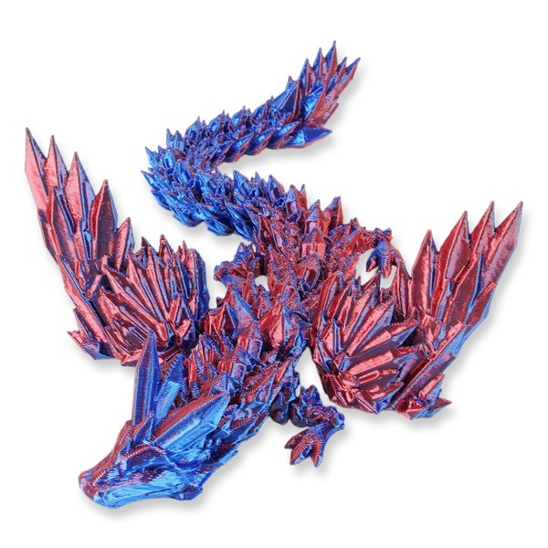 KEQAR 3D Printed Dragon Miniature Toy, Home Office Decoration, Mysterious