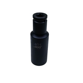 1/2" Drive 1-1/8" Extra Deep Long Impact Socket，6-Point, 5-inch Long，Heat Treated Cr-Mo Alloy Steel (1-1/8")