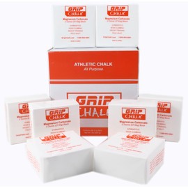 Grip Chalk Weightlifting and Gymnastics Chalk 1 lb. Box (8 x 2oz Bars)
