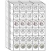 MUQING 600 Pockets Coin Sleeves, 20 Sheets Coin Pages, Coin
