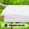 Smiry 6 Pack Rectangle Picnic Table Cloth, Waterproof Elastic Fitted