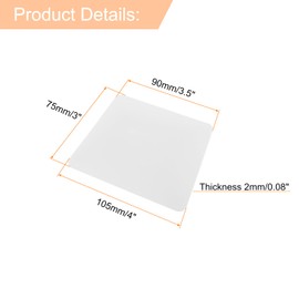 HARFINGTON Vinyl Squeegee, Vinyl Wrap Decal Squeegee Tool, 4-Inch Car Vinyl Film Scraper Plastic Squeegee for Car Wrap, Sign Making, Window, White, Trapezoidal